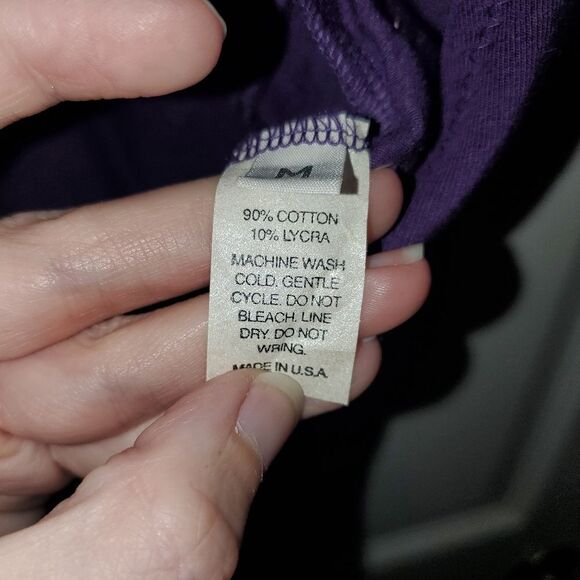 VINTAGE PURPLE MARIE WRIGHT MADE IN USA BIKER SHORT LEOTARD SIZE SMALL - Picture 6 of 6